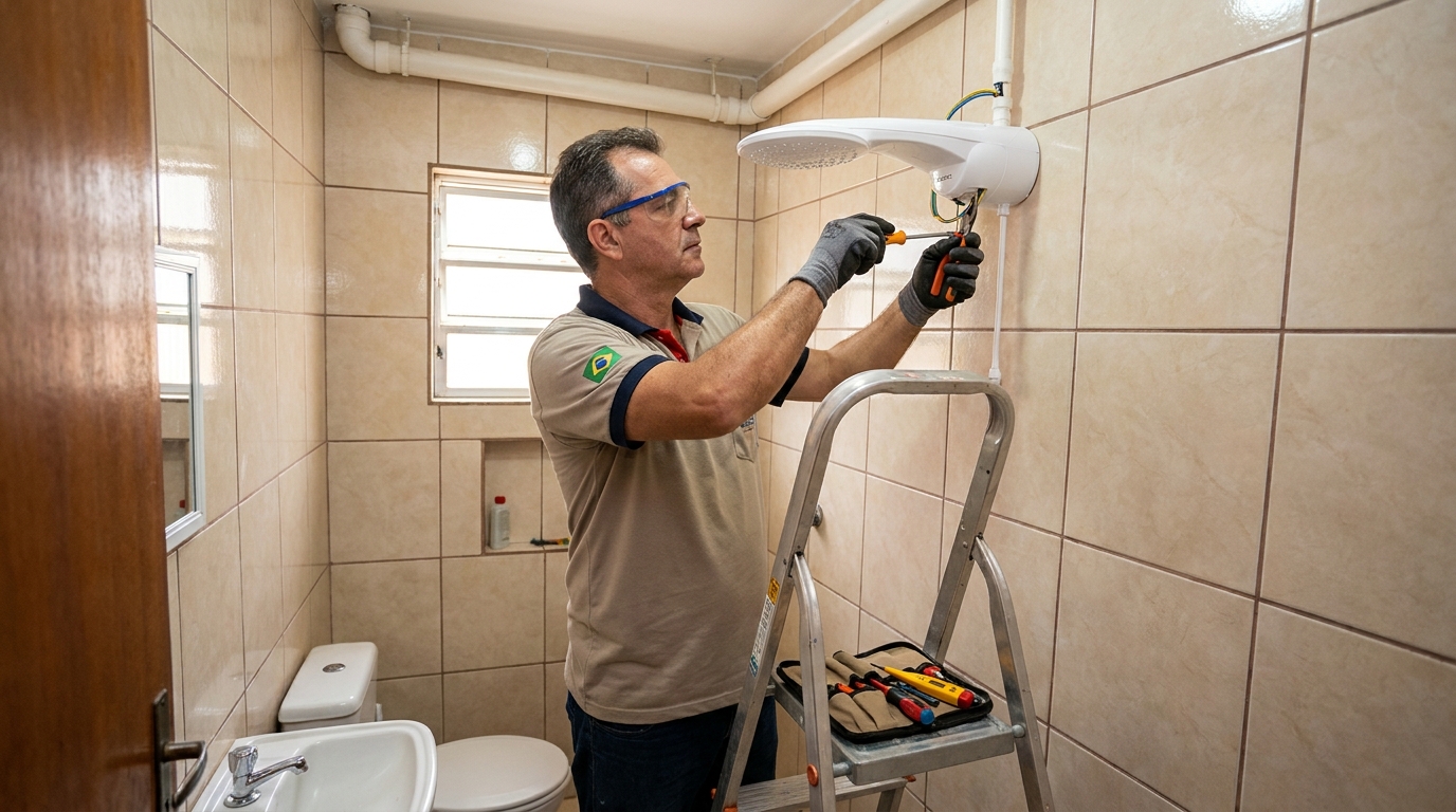 Instalação com pressurizador em João Pessoa-PB